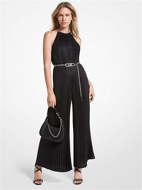 michael kors petite jumpsuit|michael kors embellished halter jumpsuit.